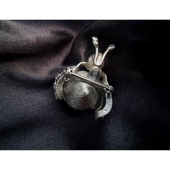 Vintage Super Sparkling WEISS 1960s Signed Aurora Borealis Rhinestone Bug Silver - Picture 6 of 7